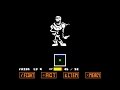 Unitale Hardmode Genocide Papyrus戦(undertale fangame) pacifistEnding