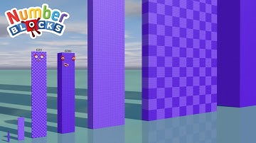 Numberblocks Comparison 6 60 600 6000 60 000 to 6,000,000 Standing Tall Number Pattern