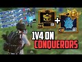 1v4 against CONQUEROR PLAYERS for the win! | PUBG Mobile