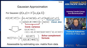 Yoshiyuki Kabashima: Assessing Transfer Entropy from Biochemical Data