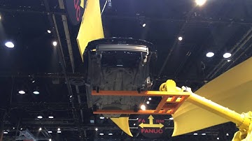 IMTS 2014 Large Fanuc Robot moving car around