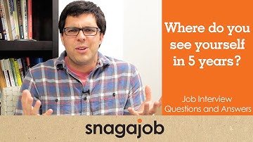 JOB INTERVIEW questions and answers (Part 1): Where do you see yourself in 5 years?