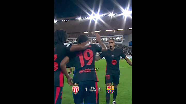 Monaco vs Barça UCL (24/25) 🔥 #shorts #footballshorts
