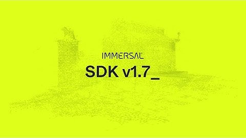 Immersal SDK v1.7 - Textured Meshes