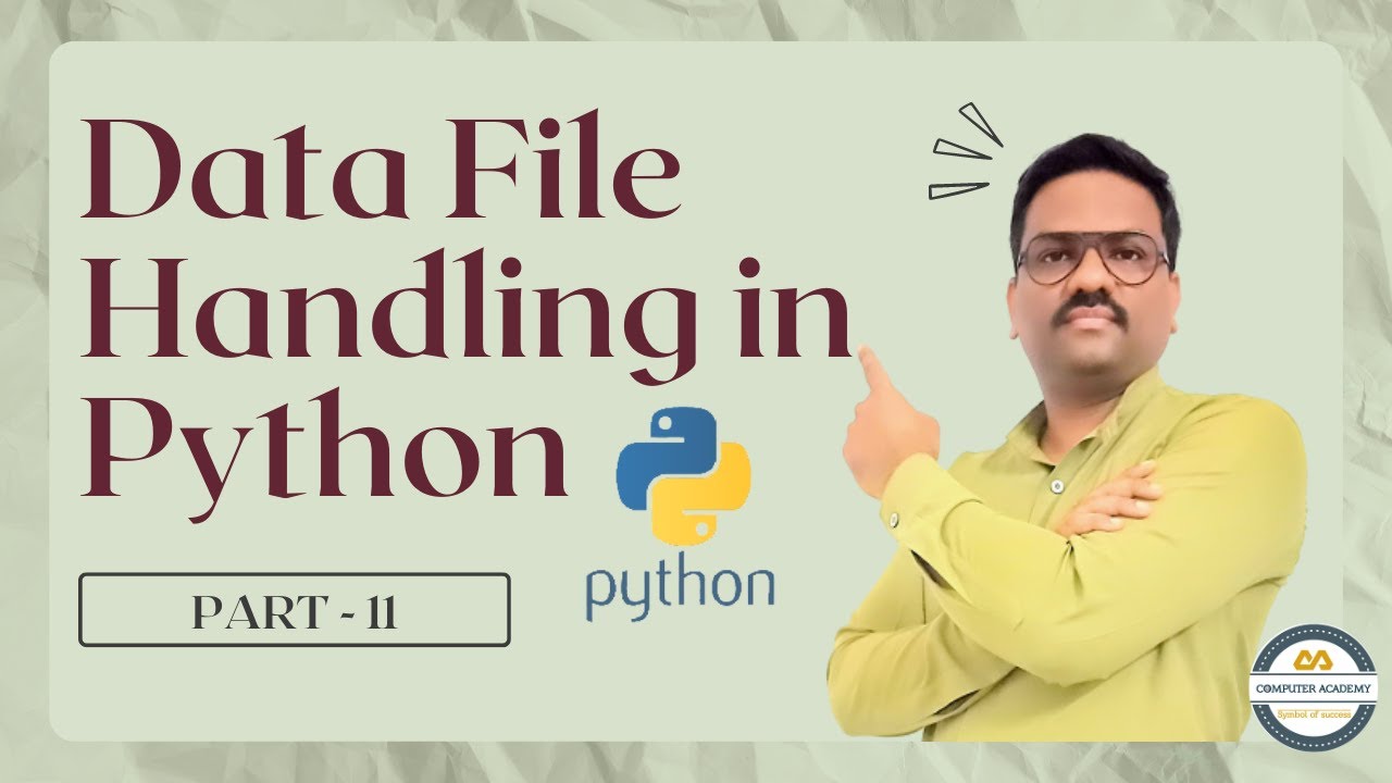 Data file handling in Python PART - 11 | CBSE | Class 12th | File | Handling | Python | Programming