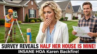 HOA Karen Demanded a Land Survey — Instantly Regrets It When HALF Her House Belongs To ME Now!