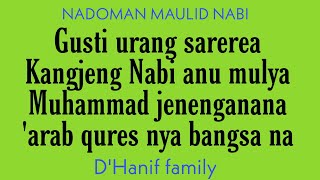 NADOMAN MAULID NABI BAHASA SUNDA