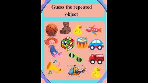 Can you guess the repeated objects?