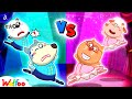 Pink vs blue challenge who is the best ballerina  wolfoos fun playtime  wolfoo family offical