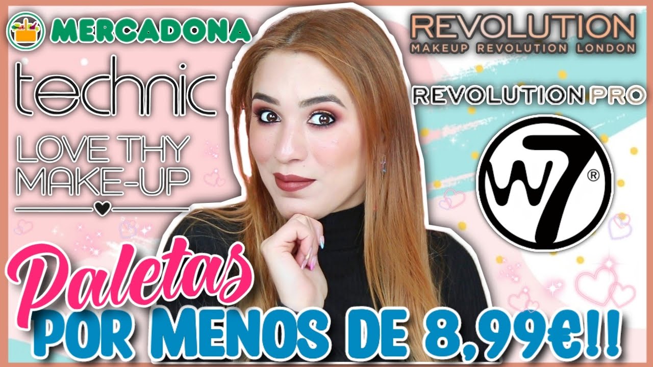 💥TOP 10! Mejores paletas de sombras low cost por menos de 8,99€! #maquillajelowcost #paletas