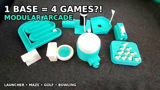 1 Base = 4 Games! This Modular Arcade Actually Works!