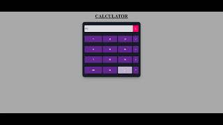 Simple Calculator using #html #css #js screenshot 4