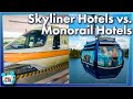 Disney World’s Monorail Hotels vs. Skyliner Hotels