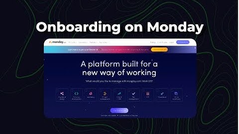 The user flow of Onboarding flow on Monday