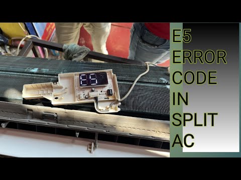 E5 ERROR CODE IN SPLIT AC | Voltas inverter ac e5,e4,e6 drop code | Voltas split ac errors code list