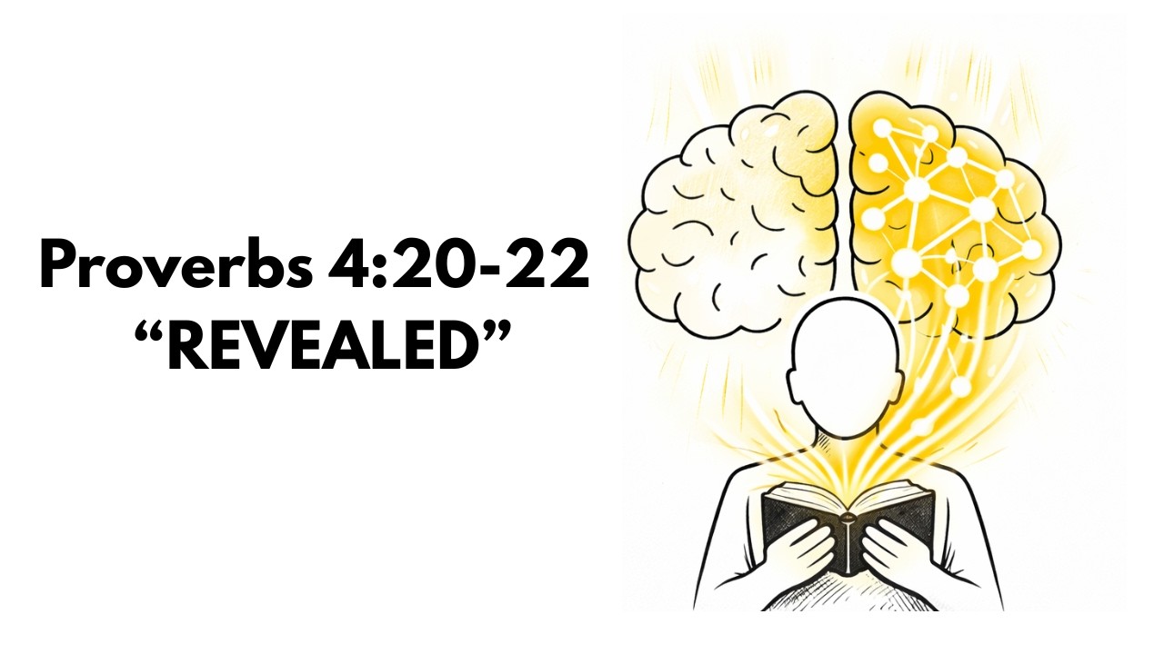 Proverbs 4:20 Doesn't Just Give an Instruction, It's a Prescription.