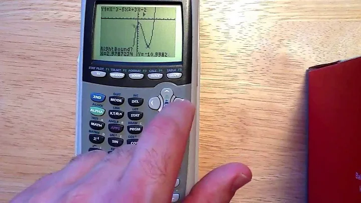 Finding intersection points using a ti84 graphing calculator.