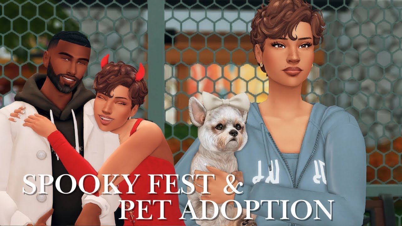 Spooky Festival + Adopting a Pet! -  The Sims 4 Noelle's Life  (Ep 3)