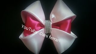 COMO FAZER LAÃ‡O DE FITA DE CETIM - DIY - HOW TO DO AN EASY BOW - PASSO A PASSO - Dani Ferrari