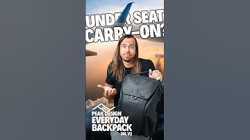 Does the Peak Design 20L Everyday Backpack v2 fit under an airplane seat? #camerabackpack