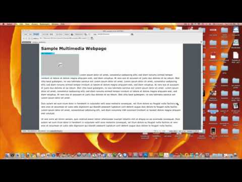 Adding Multimedia to a Webpage