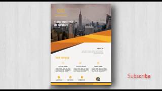 Flyer Layout Design with Action Photoshop CC 2019 screenshot 5