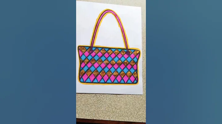 Satisfying Coloring Hand Bag Creative Ideas #handbags #totebag #diy #painting #creativeideas #shorts