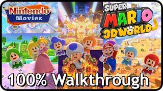 Super Mario 3D World - Full Game (100% Multiplayer Walkthrough, All Green Stars, All Stamps)