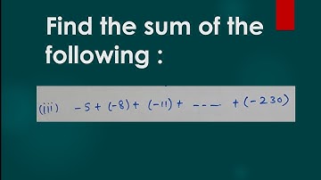 find the sum of following | class 10 ch - 5 Ex - 5.3  - 2 (iii) | Its Study time |