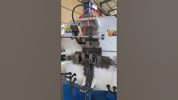 Automatic double J hook bending and forming machine J hook bender #wirebender #bendingmachine