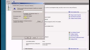 Change Computer Name - Windows Server 2008 R2
