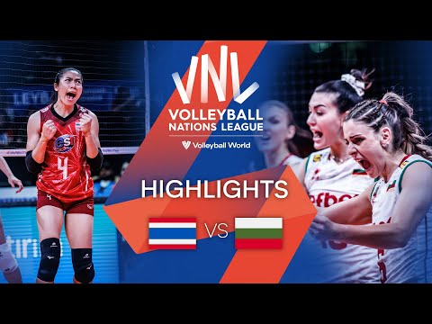 Thailand vs. Bulgaria - FIVB Volleyball Nations League - Women - Match Highlights, 31/05/2022