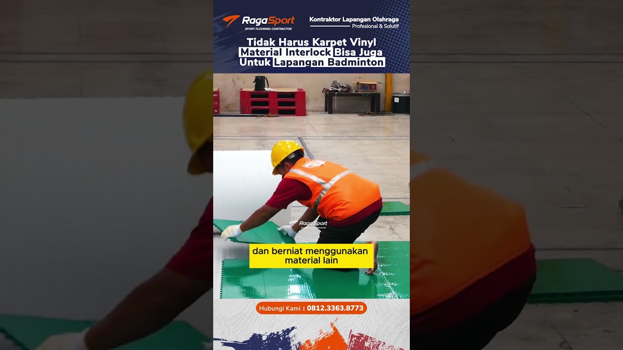 Material Interlock Ini Bisa Juga Untuk Lapangan Badminton 