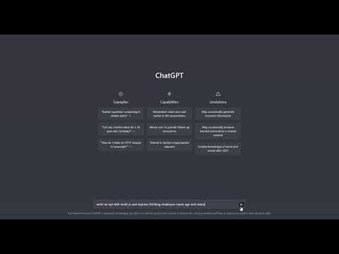 chatgpt creating an api with node.js