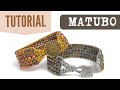 Tutorial Pulsera Mokiba - Bisuteria con Matubo y Nudos de macrame con telar de Abalorios