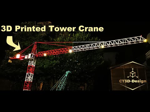 3D Printed RC Tower Crane 1:14 - CT360