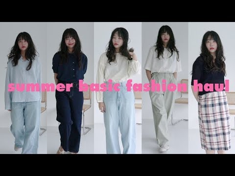 여름 데일리룩 베이직 아이템 소개! 가성비 좋은 셔츠, 블라우스, 데님 팬츠ㅣsummer basic fashion haul