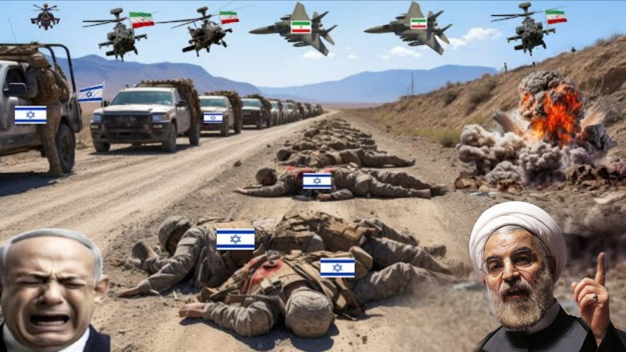 USA Fighter Jets & Irani Helicopters Attack on Israeli Military Convoy & Airport of Tel-Aviv - GTA 5