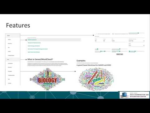 Genes2WordCloud: A Biology Oriented Interactive Word Cloud Generator