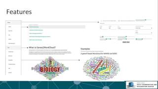 Genes2WordCloud: A Biology Oriented Interactive Word Cloud Generator