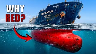 Why Ships Are Painted Red Underwater (The Real Reason)
