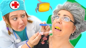 Ruby and Bonnie want to be a dentist and caring for teeth story