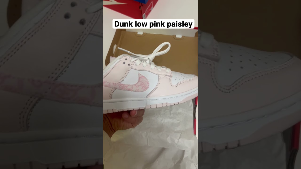 LDunk low pink paisley