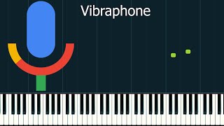 OK Google sounds on 10 musical instruments