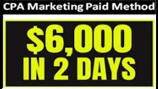 $6000/ 2Days | CPAGRIP DONE FOR YOU CAMPAIGN |how to (EARN MONEY ONLINE )using maxbounty, clickbank