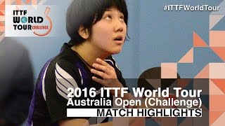 2016 Australian Open Highlights Zhang Ziyu Vs Chao Jiaming Qual