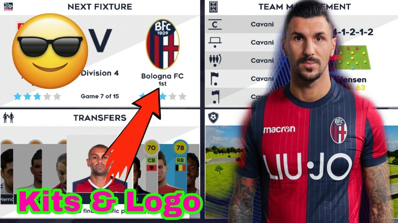 How To Make Bologna FC Team Kits & Logo 2021 Dream League Soccer 2021