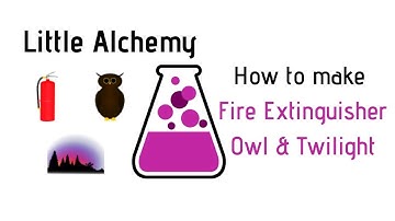 Little Alchemy-How To Make Fire Extinguisher, Owl & Twilight Cheats & Hints