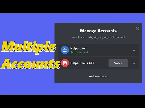 How to Save Multiple Account Logins on Discord