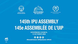 145th IPU Assembly, Kigali, Rwanda: Assembly, 13 October 2022, English screenshot 3